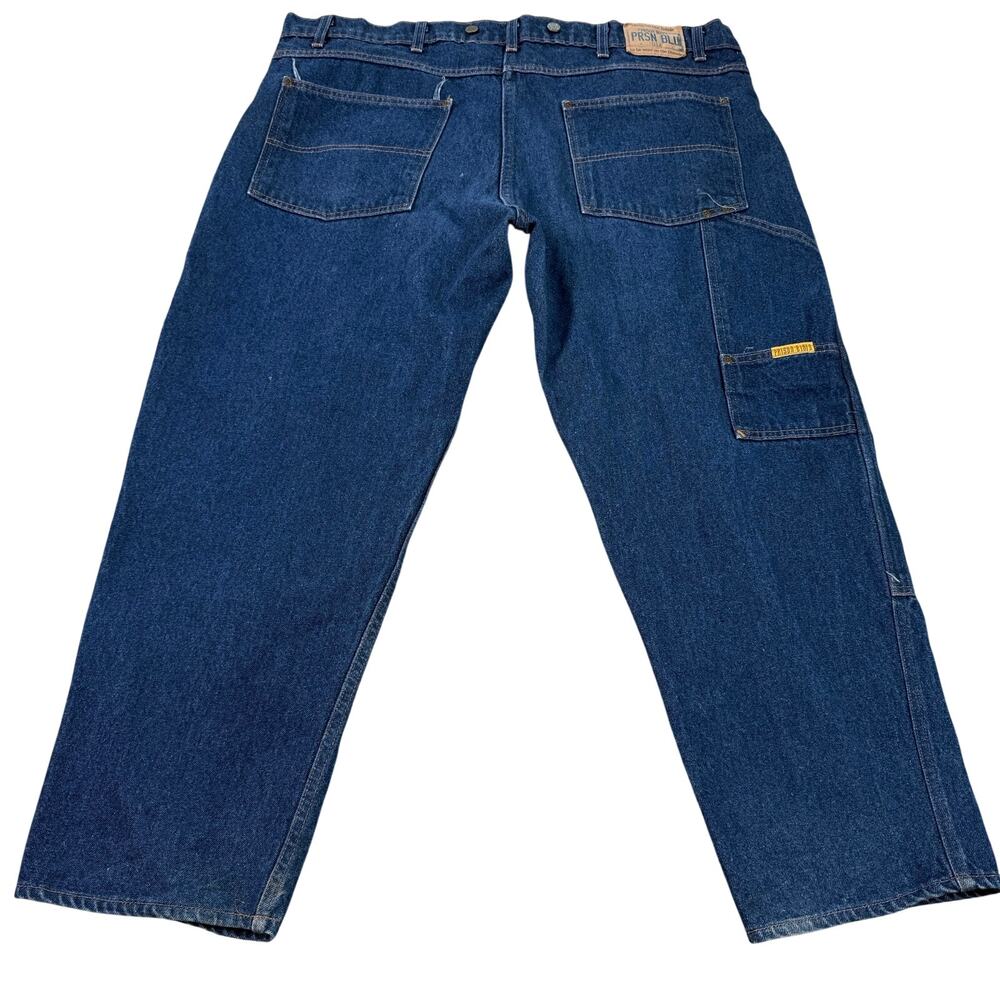 Prison Blues Carpenter Double Knee Jeans Men's 46 Blue Made in USA Workwear